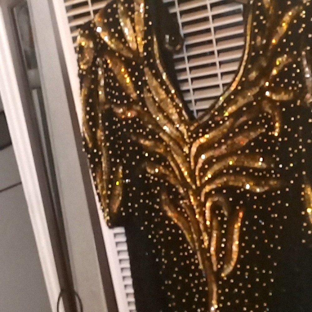 Black evening gown